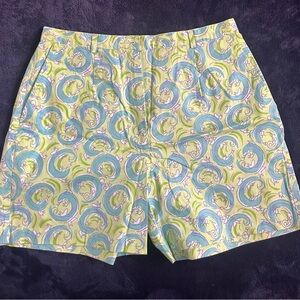 59# Lilly Pulitzer Green and Blue Resort Bermudas